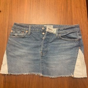 Free people denim mini skirt- size 27